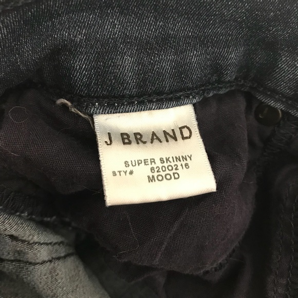 J Brand Super Skinny Jeans in Mood Sz 24 - Picture 7 of 7